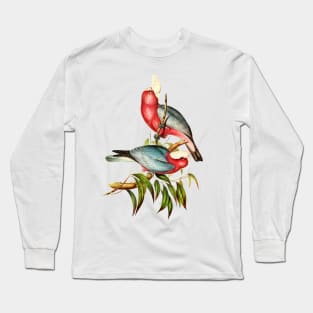 Pink and Grey Galah Australian Long Sleeve T-Shirt